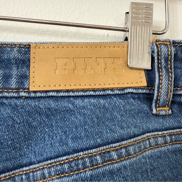 {12} DENIM BY PINK HIGH-RISE STRAIGHT JEANS - Picture 6 of 9